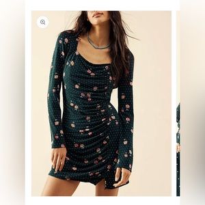 Free People mini floral dress